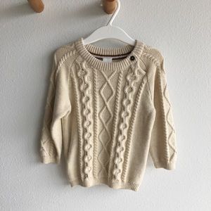 Cable Knit Sweater, 12-18mo, New